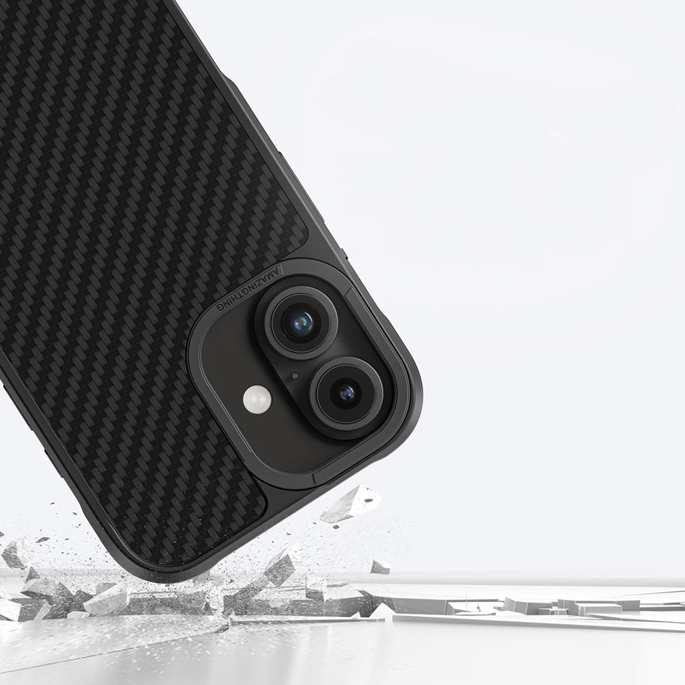 iPhone 16 Plus Kılıf M-safe Şarj Özellikli 1500D Aramid Fiber Amazingthing Titan Max Serisi Kılıf