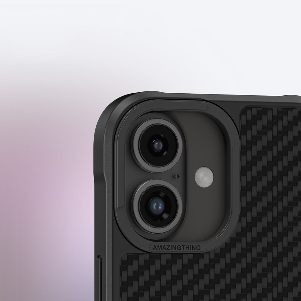 iPhone 16 Plus Kılıf M-safe Şarj Özellikli 1500D Aramid Fiber Amazingthing Titan Max Serisi Kılıf