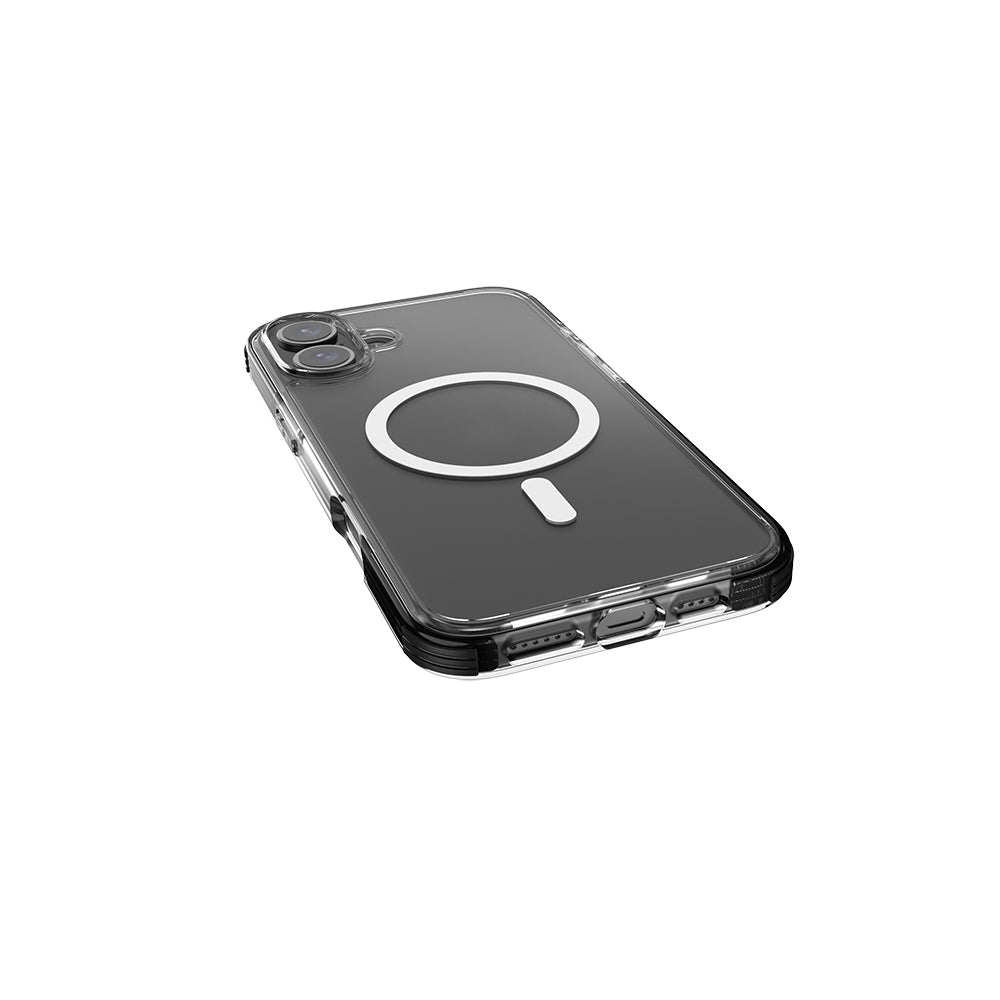 iPhone 16 Plus Kılıf M-safe Şarj Özellikli Airbag Tasarımlı Raptic Clear Serisi Şeffaf Kılıf