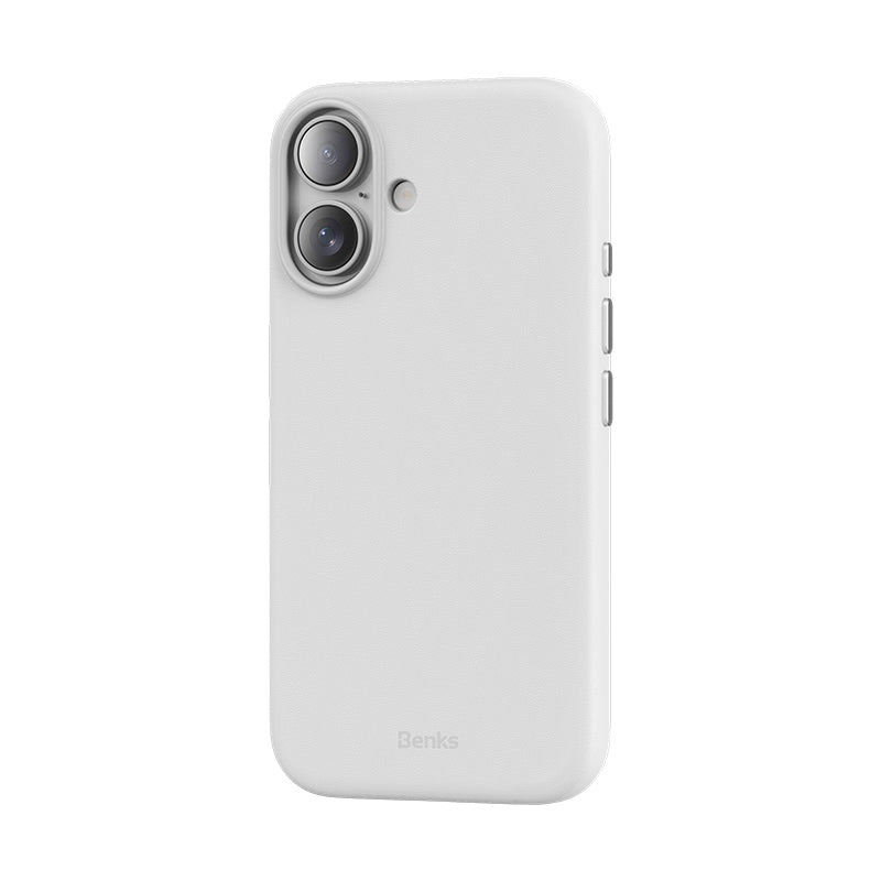 iPhone 16 Plus Kılıf M-safe Şarj Özellikli Çizilmeye Dayanıklı Benks VitaPro Serisi PU Deri Kılıf