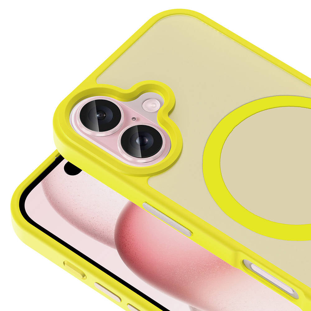iPhone 16 Plus Kılıf M-safe Şarj Özellikli Mat Arka Yüzey Zore Sio Kılıf