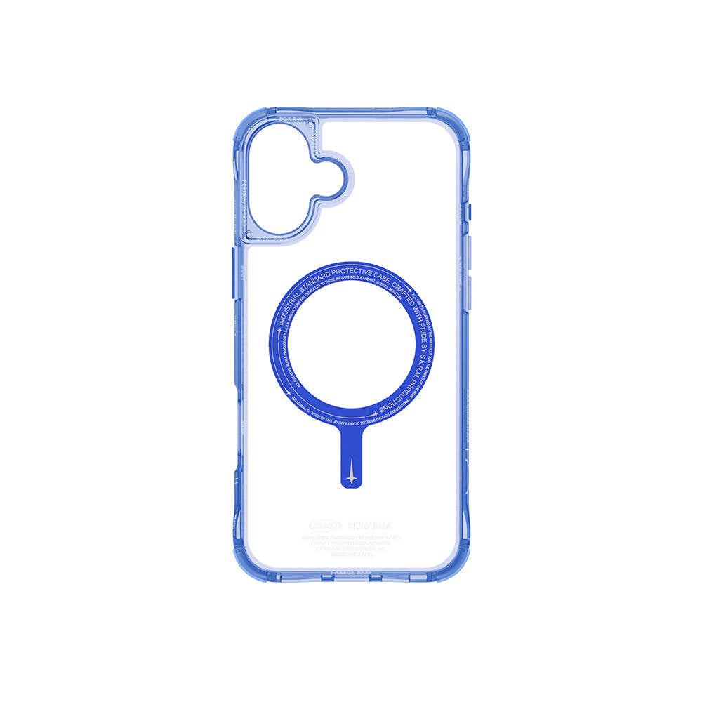 iPhone 16 Plus Kılıf M-safe Şarj Özellikli Şeffaf Airbag Tasarımlı Skinarma Saido Kılıf