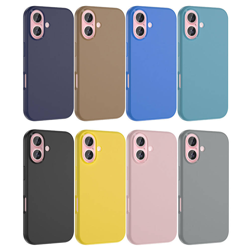 iPhone 16 Plus Kılıf M-safe Şarj Özellikli Sıvı Teknolojili Silinebilir Sert Zore Kivi Kılıf