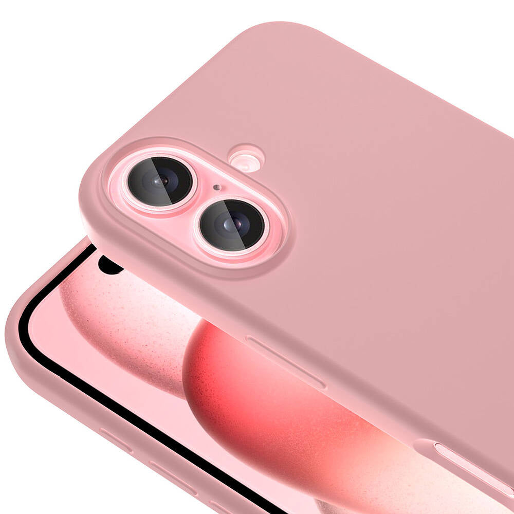 iPhone 16 Plus Kılıf M-safe Şarj Özellikli Sıvı Teknolojili Silinebilir Sert Zore Kivi Kılıf