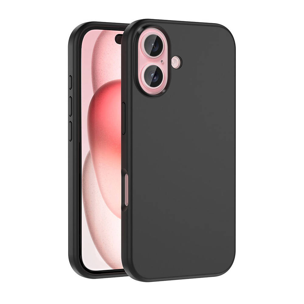 iPhone 16 Plus Kılıf M-safe Şarj Özellikli Sıvı Teknolojili Silinebilir Sert Zore Kivi Kılıf