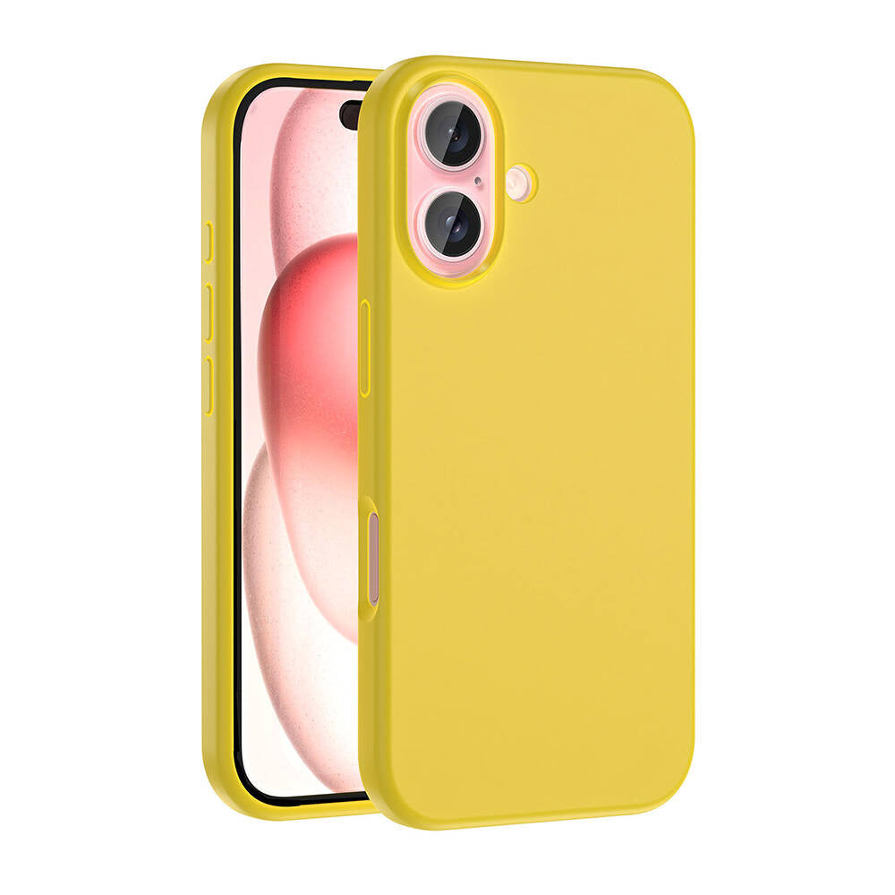 iPhone 16 Plus Kılıf M-safe Şarj Özellikli Sıvı Teknolojili Silinebilir Sert Zore Kivi Kılıf