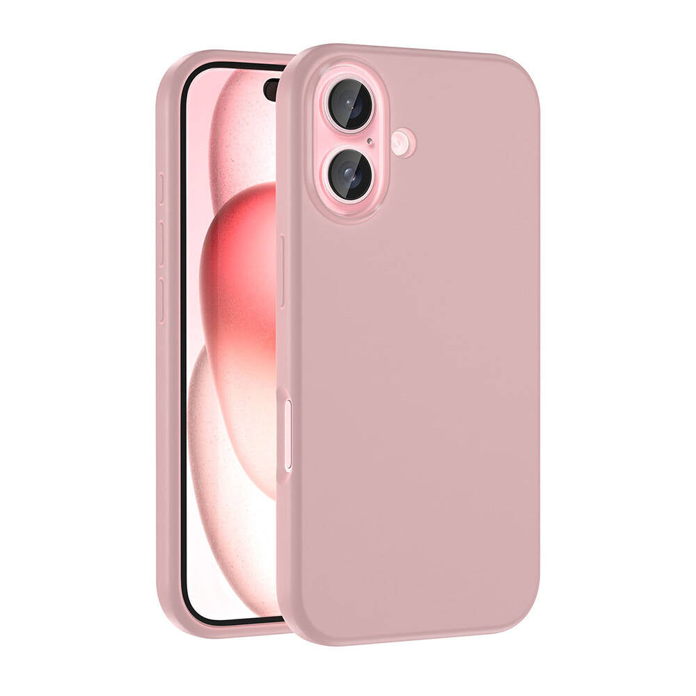 iPhone 16 Plus Kılıf M-safe Şarj Özellikli Sıvı Teknolojili Silinebilir Sert Zore Kivi Kılıf