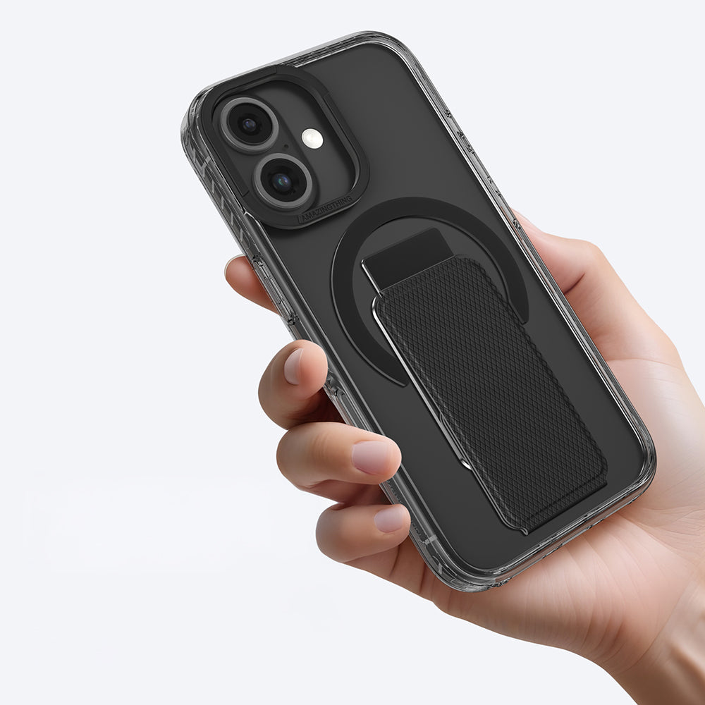 iPhone 16 Plus Kılıf M-safe Şarj Özellikli Standlı Amazingthing Titan Pro Plus Kılıf