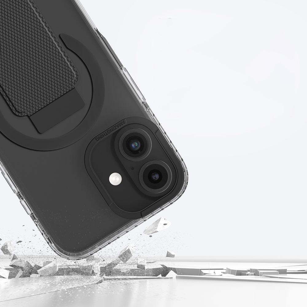 iPhone 16 Plus Kılıf M-safe Şarj Özellikli Standlı Amazingthing Titan Pro Plus Kılıf