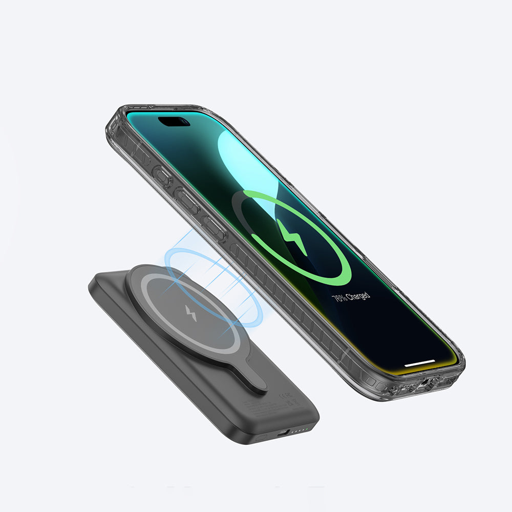 iPhone 16 Plus Kılıf M-safe Şarj Özellikli Standlı Amazingthing Titan Pro Plus Kılıf