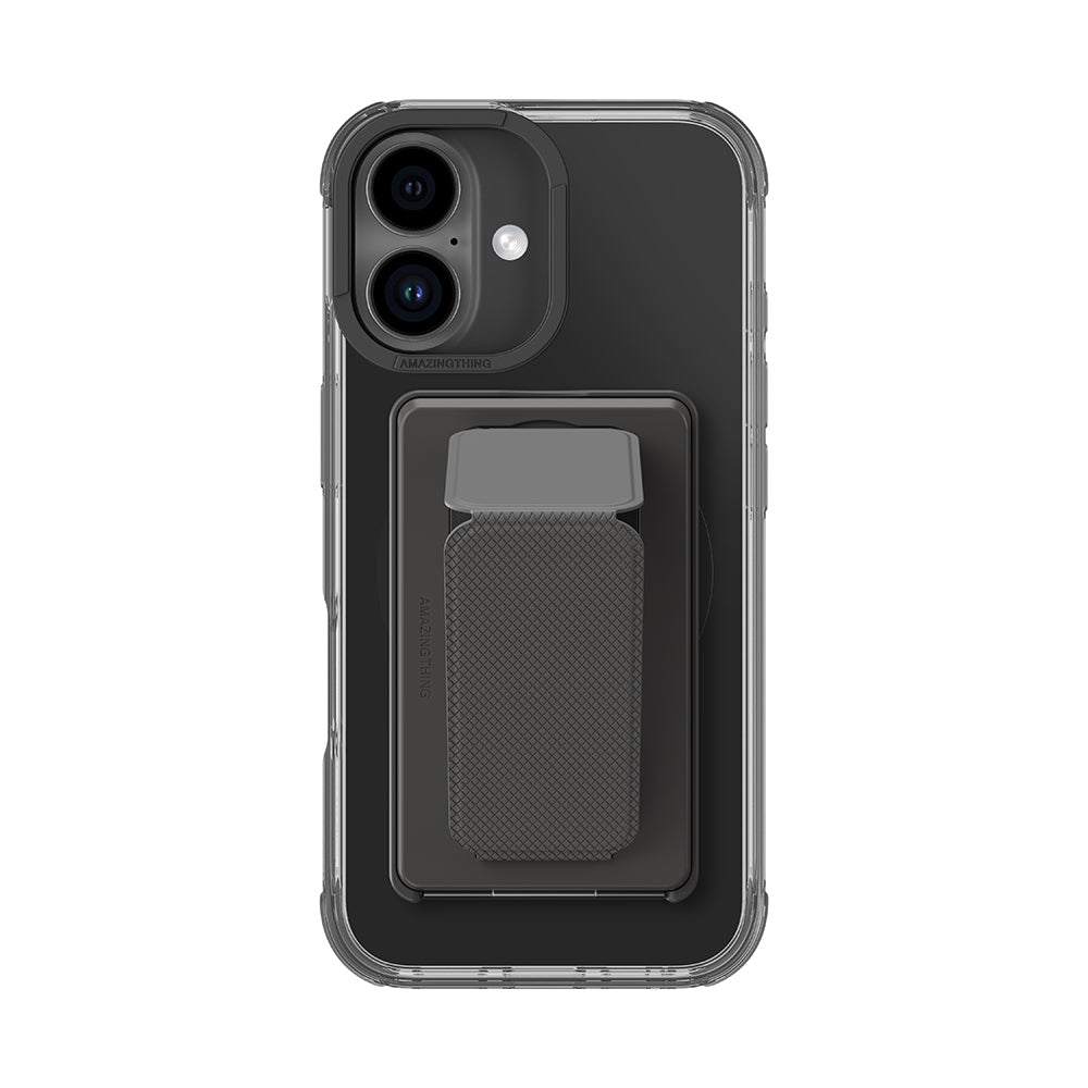 iPhone 16 Plus Kılıf M-safe Şarj Özellikli Standlı Set Amazingthing Omni Adventure Serisi Kılıf