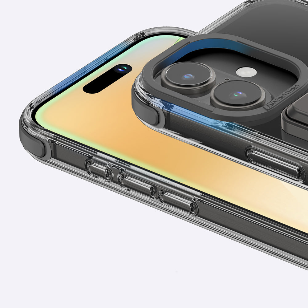 iPhone 16 Plus Kılıf M-safe Şarj Özellikli Standlı Set Amazingthing Omni Adventure Serisi Kılıf