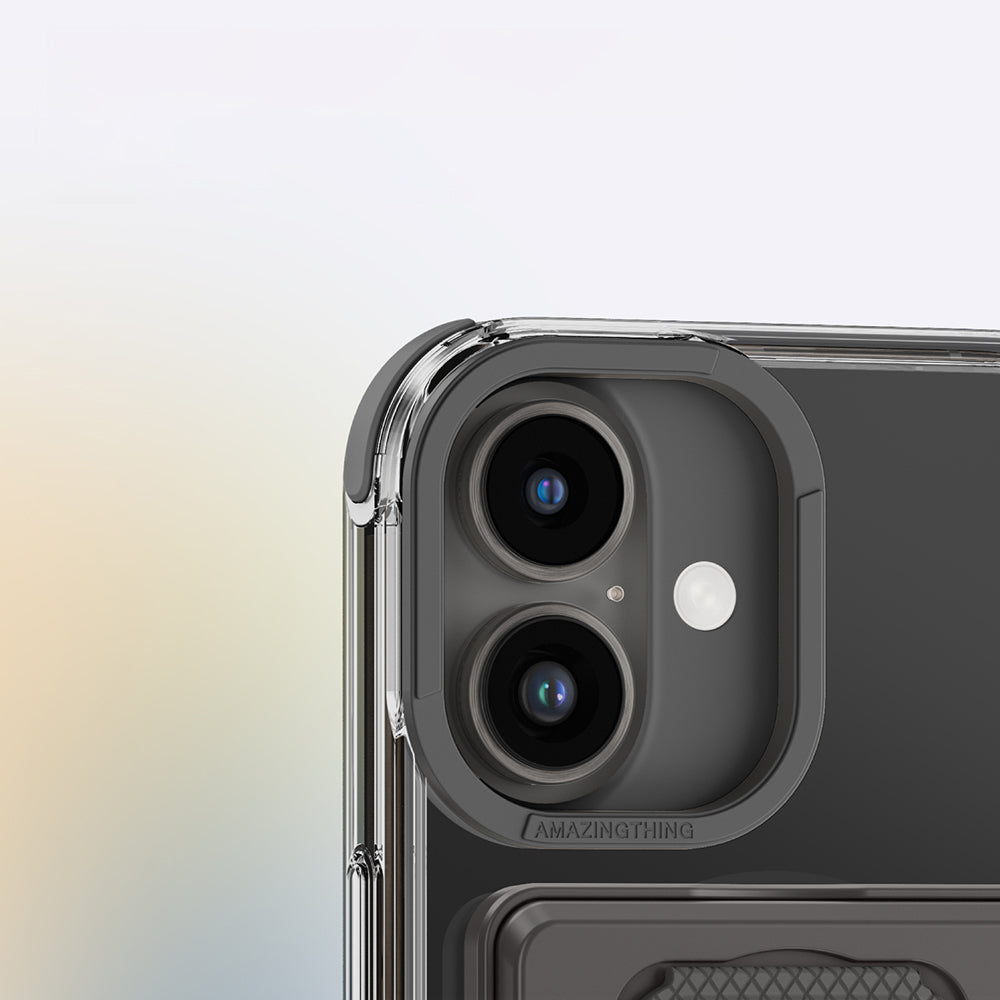 iPhone 16 Plus Kılıf M-safe Şarj Özellikli Standlı Set Amazingthing Omni Adventure Serisi Kılıf