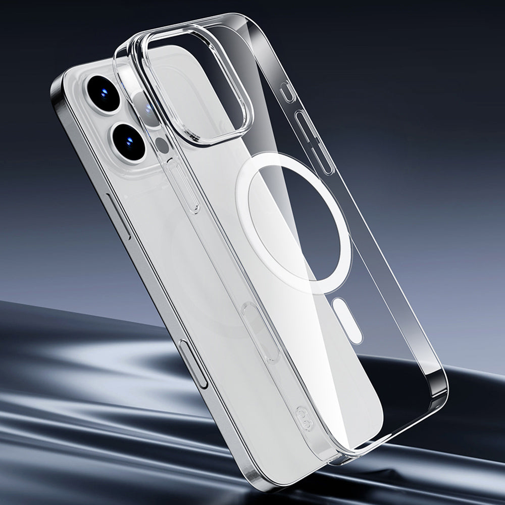 iPhone 16 Plus Kılıf M-safe Şarj Özellikli Wiwu YXK-207 Invisible Pro Sert PC Kılıf