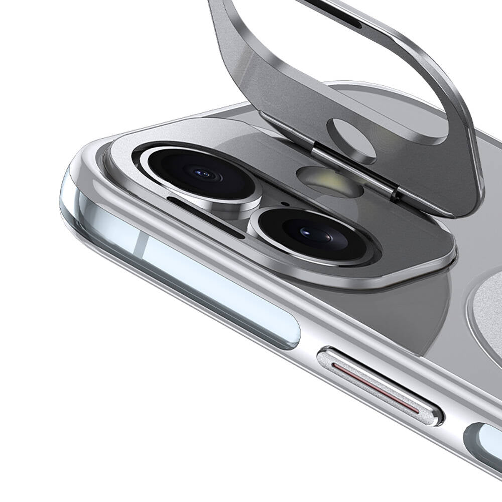 iPhone 16 Plus Kılıf M-safe Şarj Özellikli Wlons Standlı Efsane Kılıf