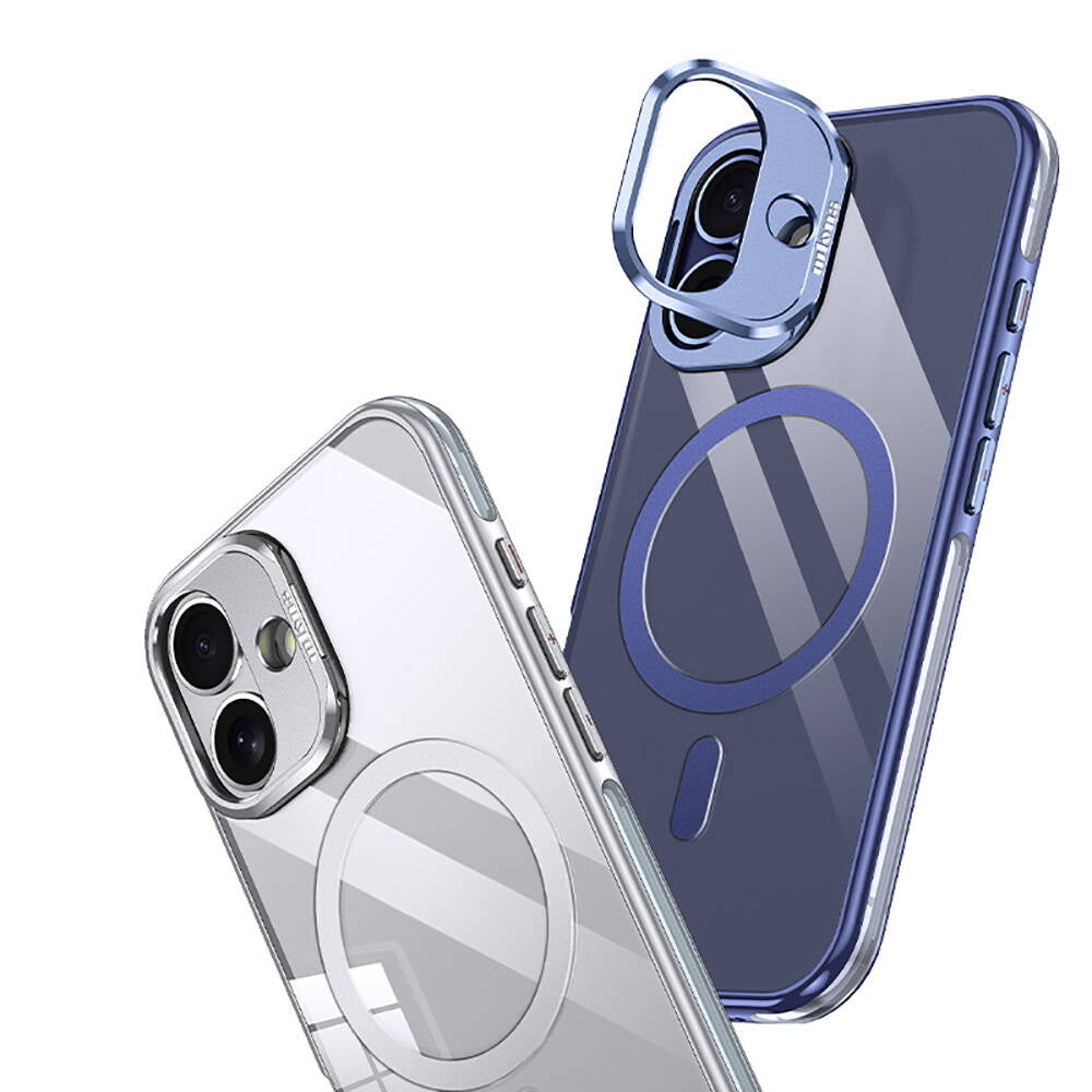 iPhone 16 Plus Kılıf M-safe Şarj Özellikli Wlons Standlı Efsane Kılıf