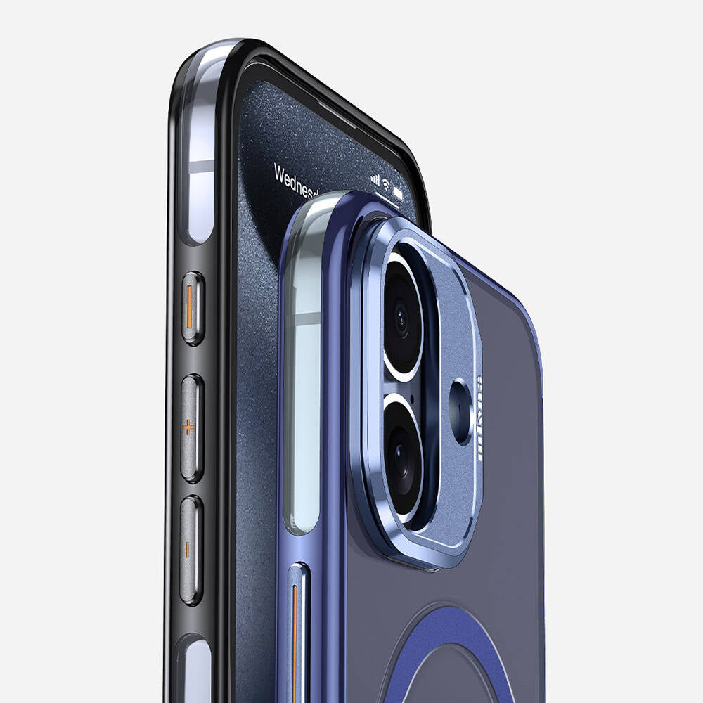 iPhone 16 Plus Kılıf M-safe Şarj Özellikli Wlons Standlı Efsane Kılıf