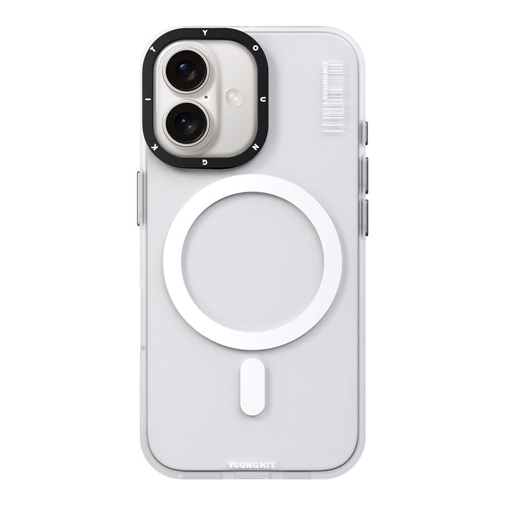 iPhone 16 Plus Kılıf M-safe Şarj Özellikli Youngkit Hidden Sand Serisi Kılıf