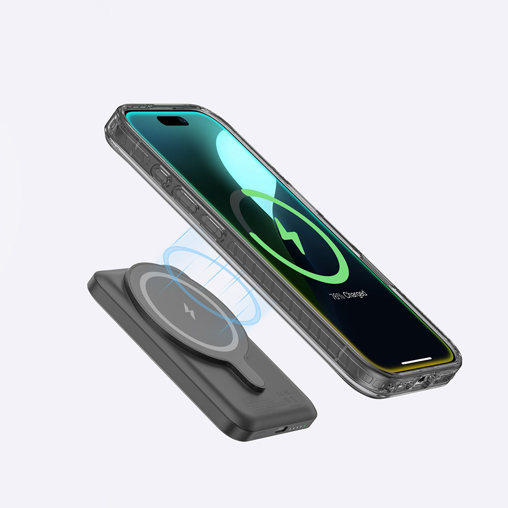 iPhone 16 Plus Kılıf M-safe Şarj Özellikli Yüzük Standlı Amazingthing Titan Pro Serisi Kılıf