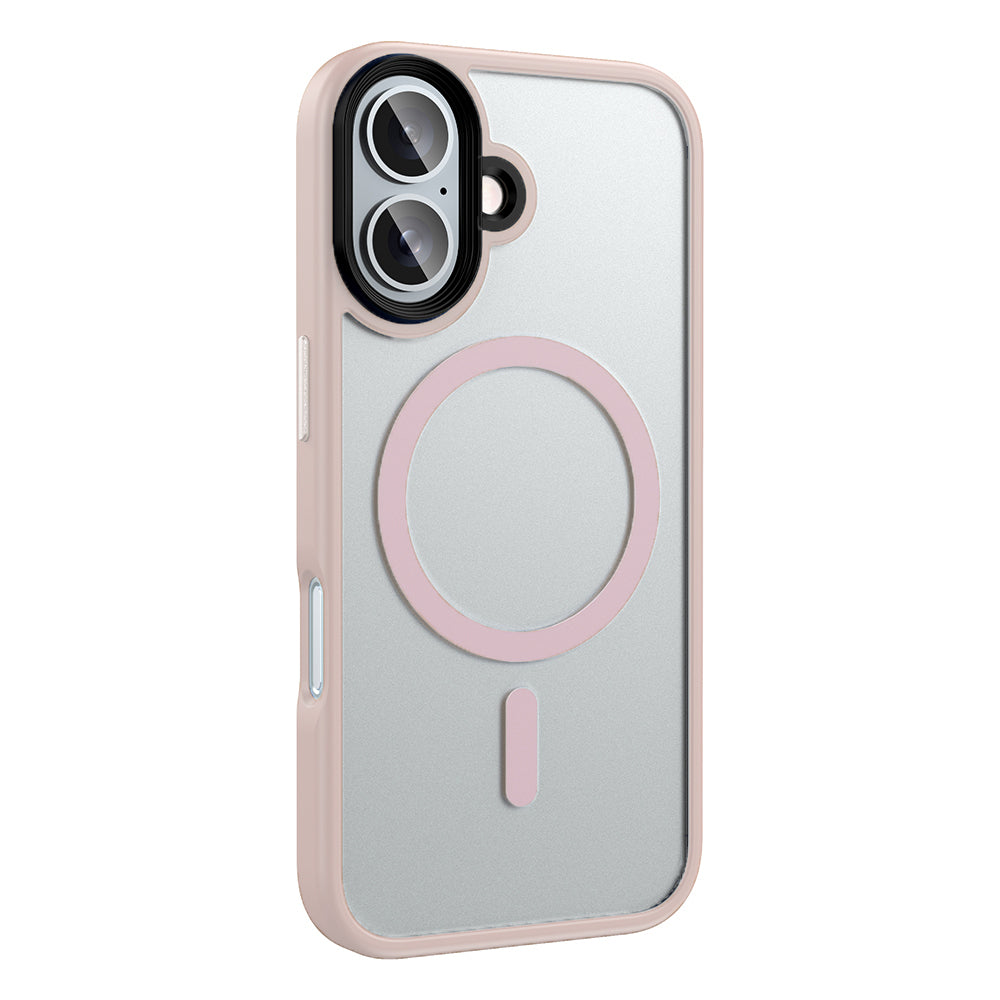 iPhone 16 Plus Kılıf Mat Arka Yüzey Wireless Şarj Özellikli Zore Flet M-safe Kılıf