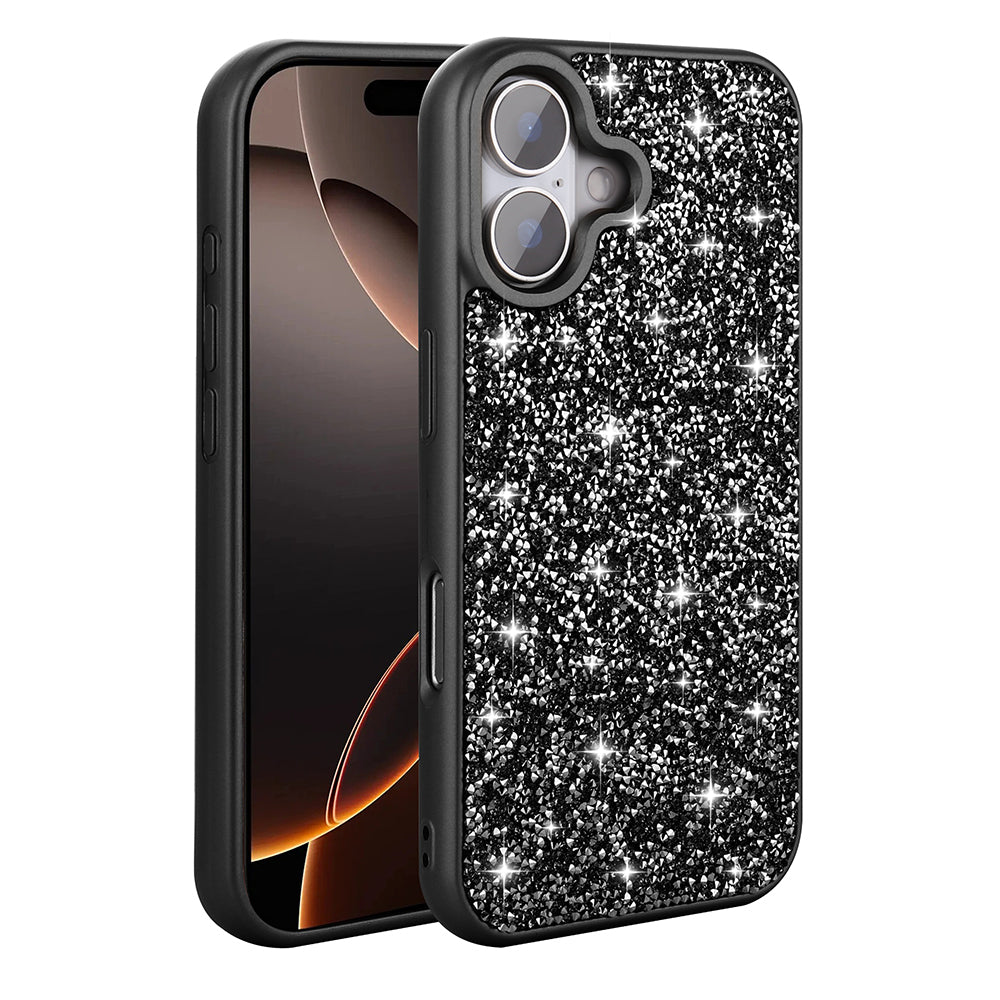 iPhone 16 Plus Kılıf Parlak Taşlı Tasarım Zore Pırlanta Kılıf