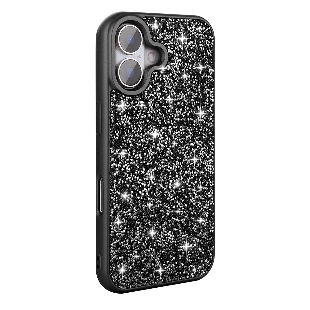 iPhone 16 Plus Kılıf Parlak Taşlı Tasarım Zore Pırlanta Kılıf
