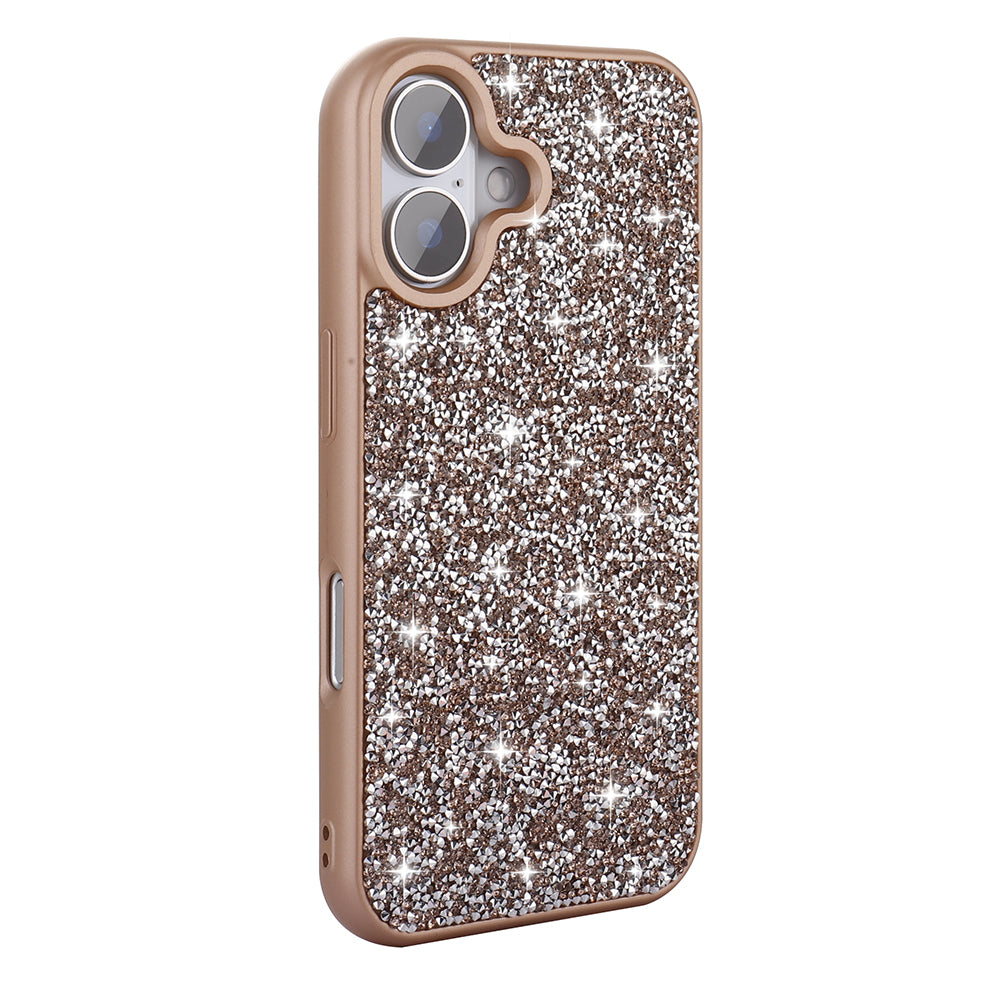 iPhone 16 Plus Kılıf Parlak Taşlı Tasarım Zore Pırlanta Kılıf