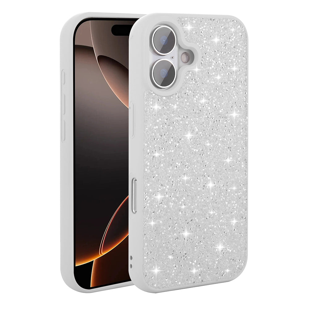 iPhone 16 Plus Kılıf Parlak Taşlı Tasarım Zore Pırlanta Kılıf