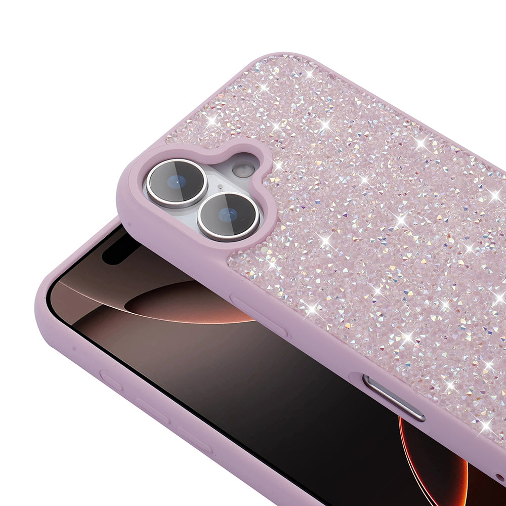 iPhone 16 Plus Kılıf Parlak Taşlı Tasarım Zore Pırlanta Kılıf