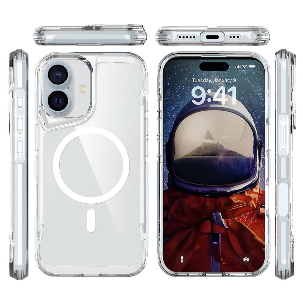 iPhone 16 Plus Kılıf Zore M-safe Şarj Özellikli T-Max M-safe Kılıf