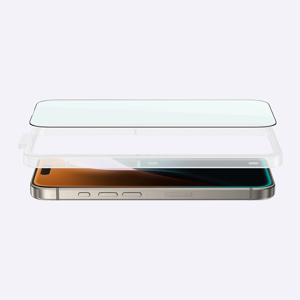 iPhone 16 Pro Amazingthing Titan Max Parmak İzi Bırakmayan Temperli Cam Ekran Koruyucu