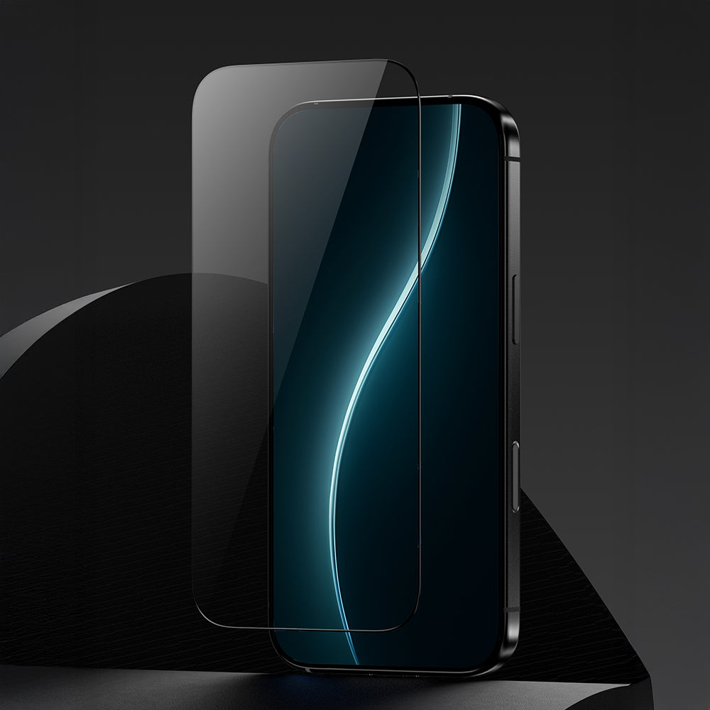 iPhone 16 Pro Benks Glass Warrior HD 0.3mm Ultra İnce 0.9mm Kenarları Güçlendirilmiş Cam Ekran Koruyucu + Kolay Uygulama Aparatlı