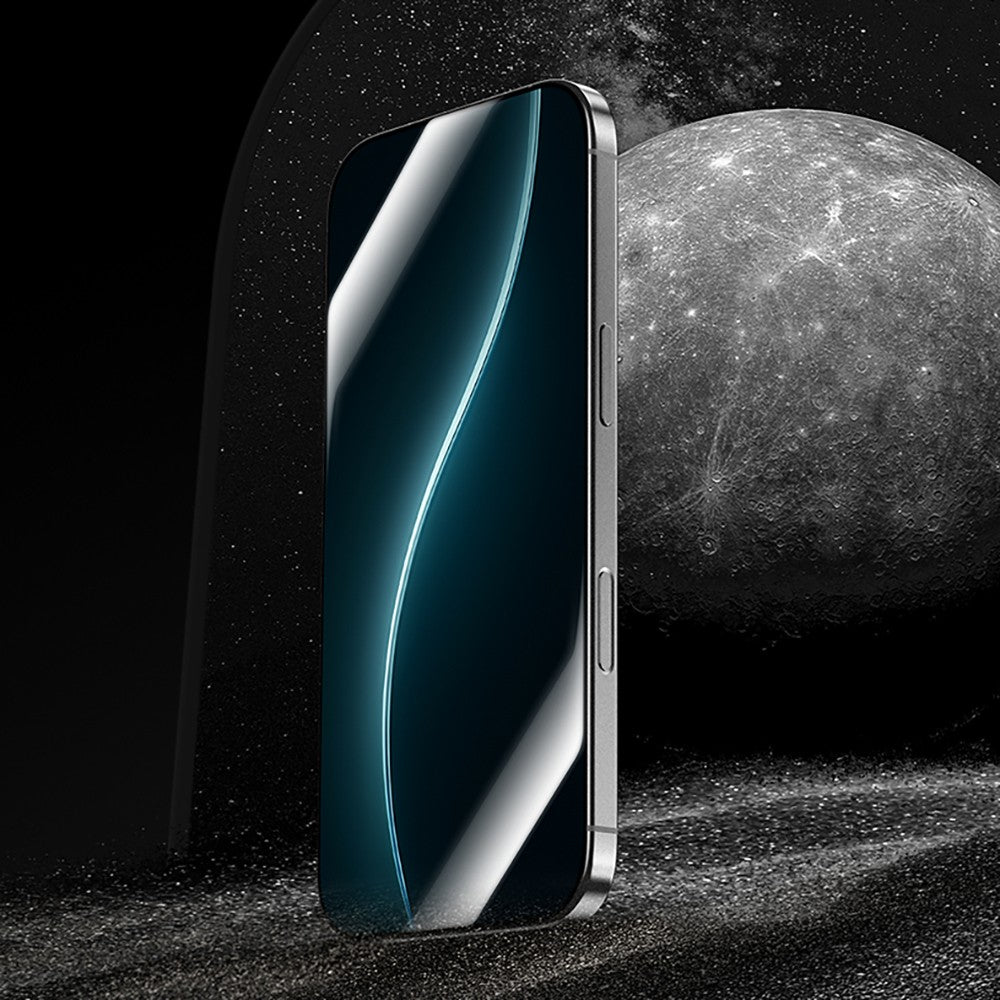 iPhone 16 Pro Benks Glass Warrior HD 0.3mm Ultra İnce 0.9mm Kenarları Güçlendirilmiş Cam Ekran Koruyucu + Kolay Uygulama Aparatlı