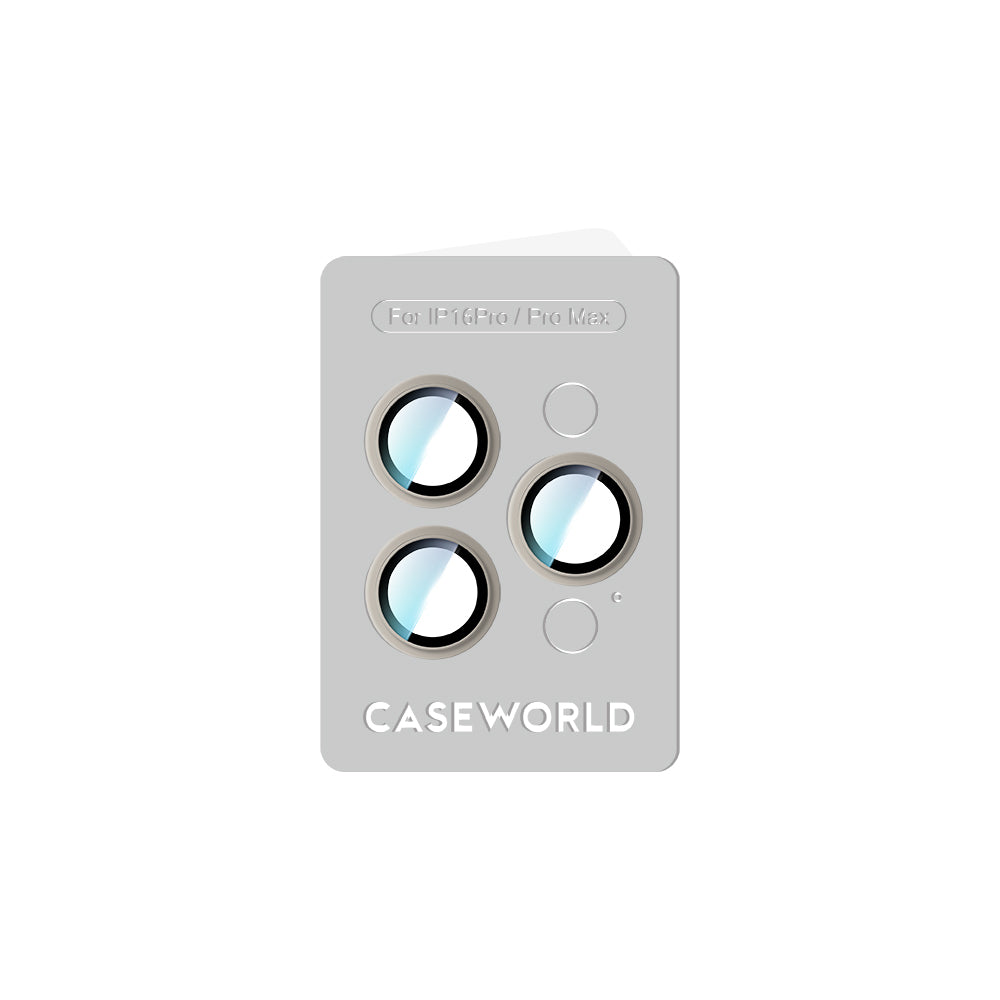 iPhone 16 Pro CaseWorld Alloy Serisi Oleofobik Anti Reflective Kamera Lens Koruyucu