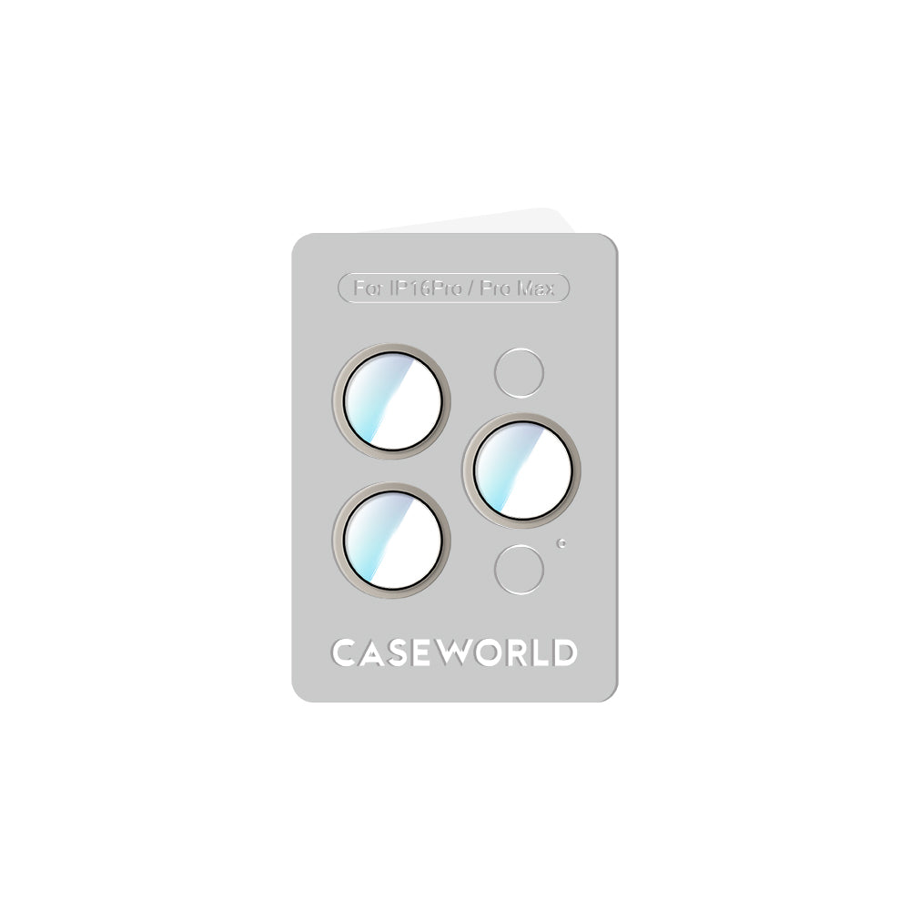 iPhone 16 Pro CaseWorld Alloy Two-Color Serisi Lens Koruyucu