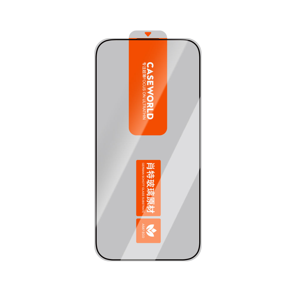 iPhone 16 Pro CaseWorld Ultra-Thin Serisi 0.15mm 3D Schott Cam Temperli Ekran Koruyucu