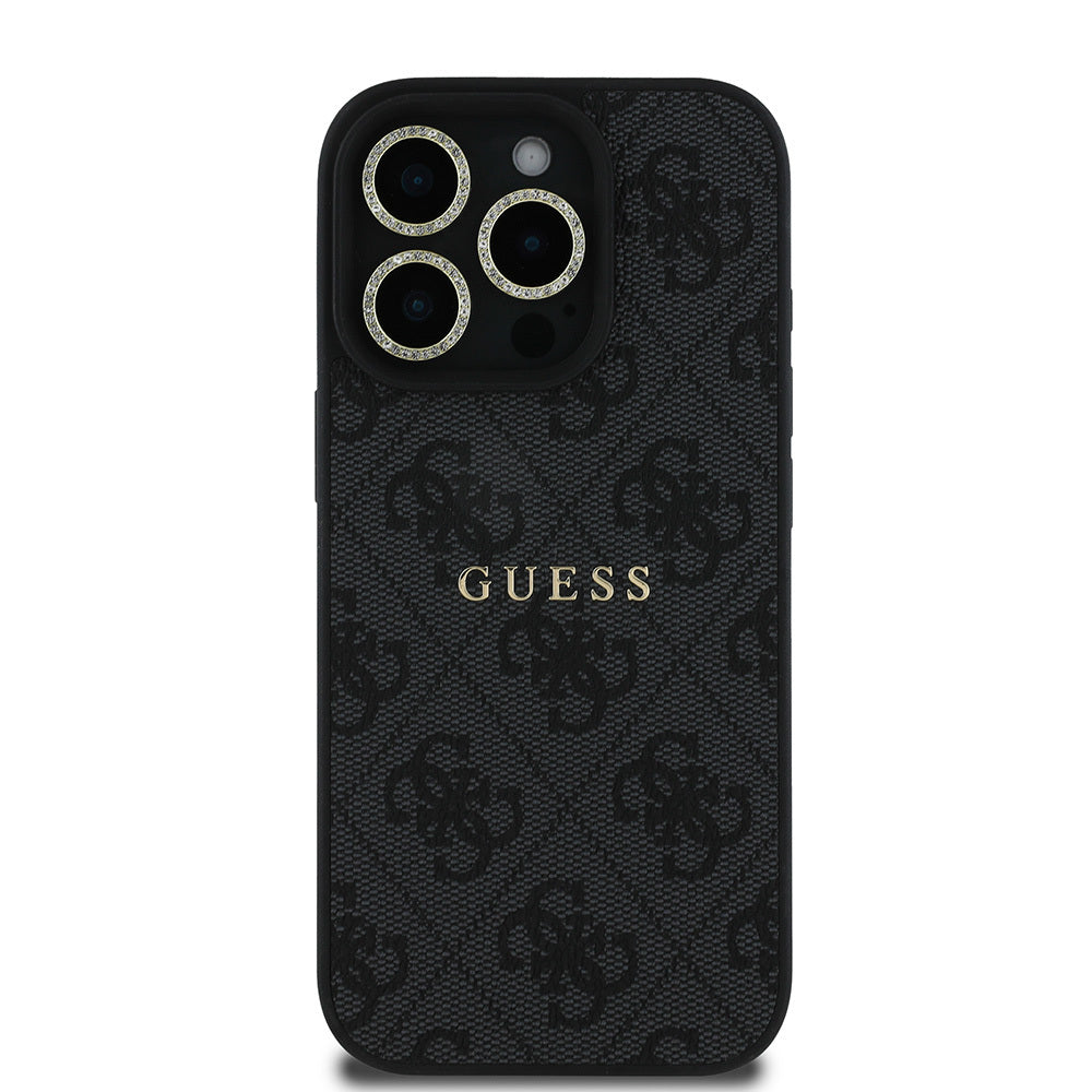 iPhone 16 Pro Guess Orijinal Lisanslı Kılıf + Ekran Koruyucu + Lens Koruyucu 3in1 Aksesuar Seti