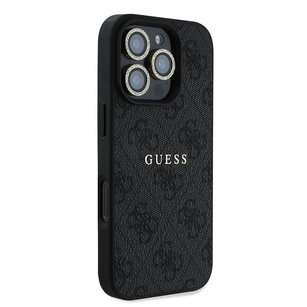 iPhone 16 Pro Guess Orijinal Lisanslı Kılıf + Ekran Koruyucu + Lens Koruyucu 3in1 Aksesuar Seti