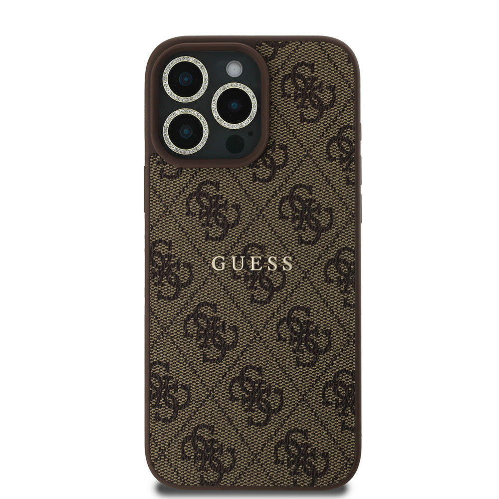 iPhone 16 Pro Guess Orijinal Lisanslı Kılıf + Ekran Koruyucu + Lens Koruyucu 3in1 Aksesuar Seti