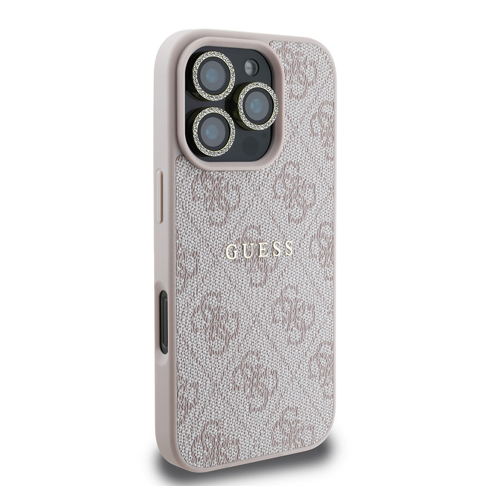 iPhone 16 Pro Guess Orijinal Lisanslı Kılıf + Ekran Koruyucu + Lens Koruyucu 3in1 Aksesuar Seti