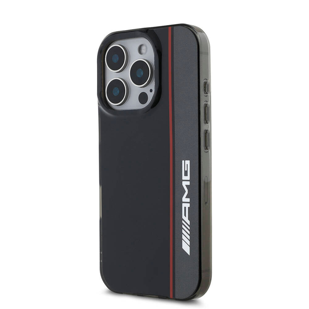 iPhone 16 Pro Kılıf AMG Orijinal Lisanslı M-safe Şarj Özellikli IML Baskı Logolu Çift Katmanlı Bow Lines Kılıf