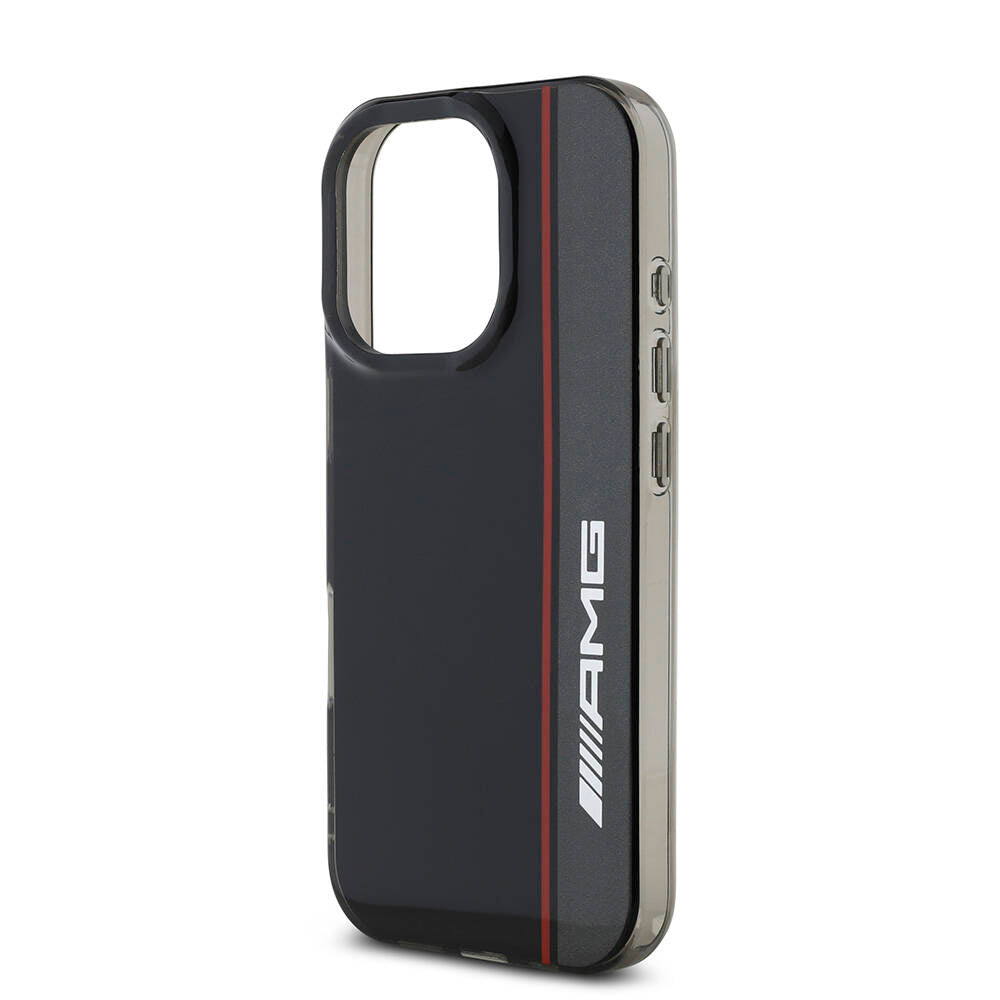 iPhone 16 Pro Kılıf AMG Orijinal Lisanslı M-safe Şarj Özellikli IML Baskı Logolu Çift Katmanlı Bow Lines Kılıf