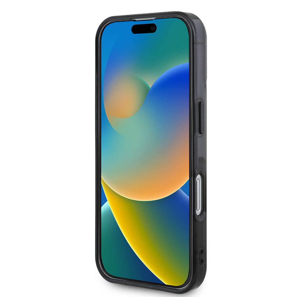 iPhone 16 Pro Kılıf AMG orijinal Lisanslı M-safe Şarj Özellikli IML Baskı Logolu Çift Katmanlı Bow Lines Kılıf