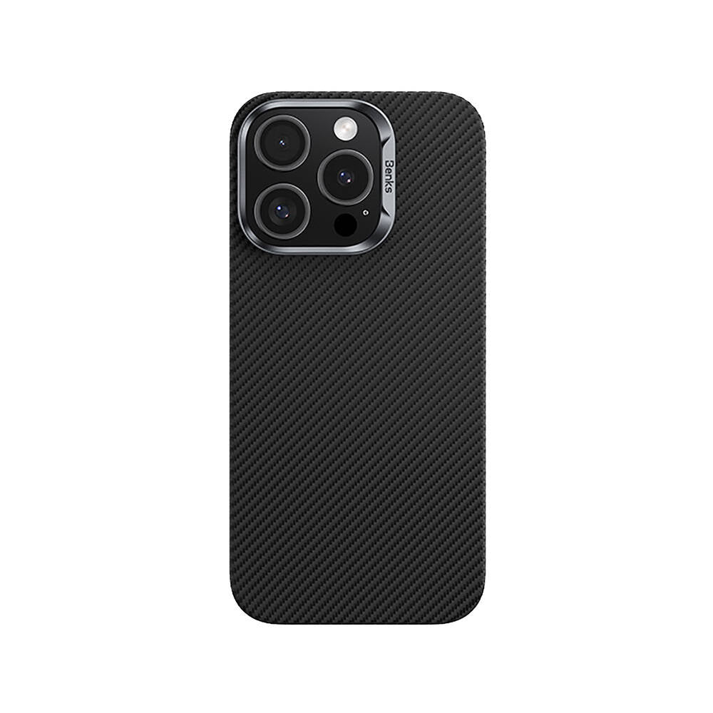 iPhone 16 Pro Kılıf Benks M-safe Şarj Özellikli Magnetik ArmorAir 600D Kevlar Fiber Kılıf