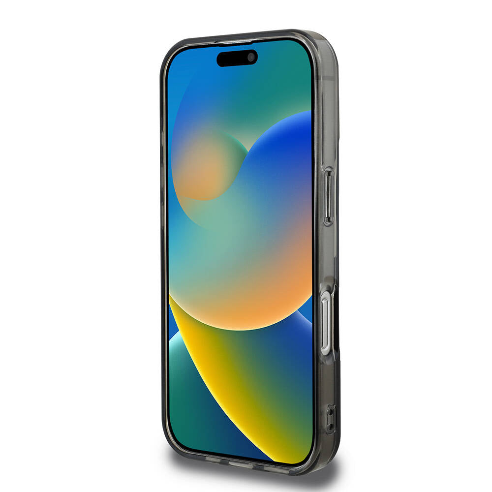 iPhone 16 Pro Kılıf BMW Orijinal Lisanslı M Logolu Üç Renk Çizgili Motorsport Vertical Stripe Kılıf