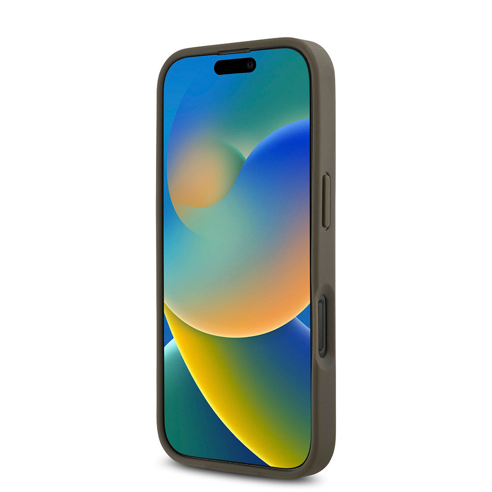 iPhone 16 Pro Kılıf DKNY Orijinal Lisanslı M-safe Şarj Özellikli 3D Yazılı Repeat Pattern Kılıf