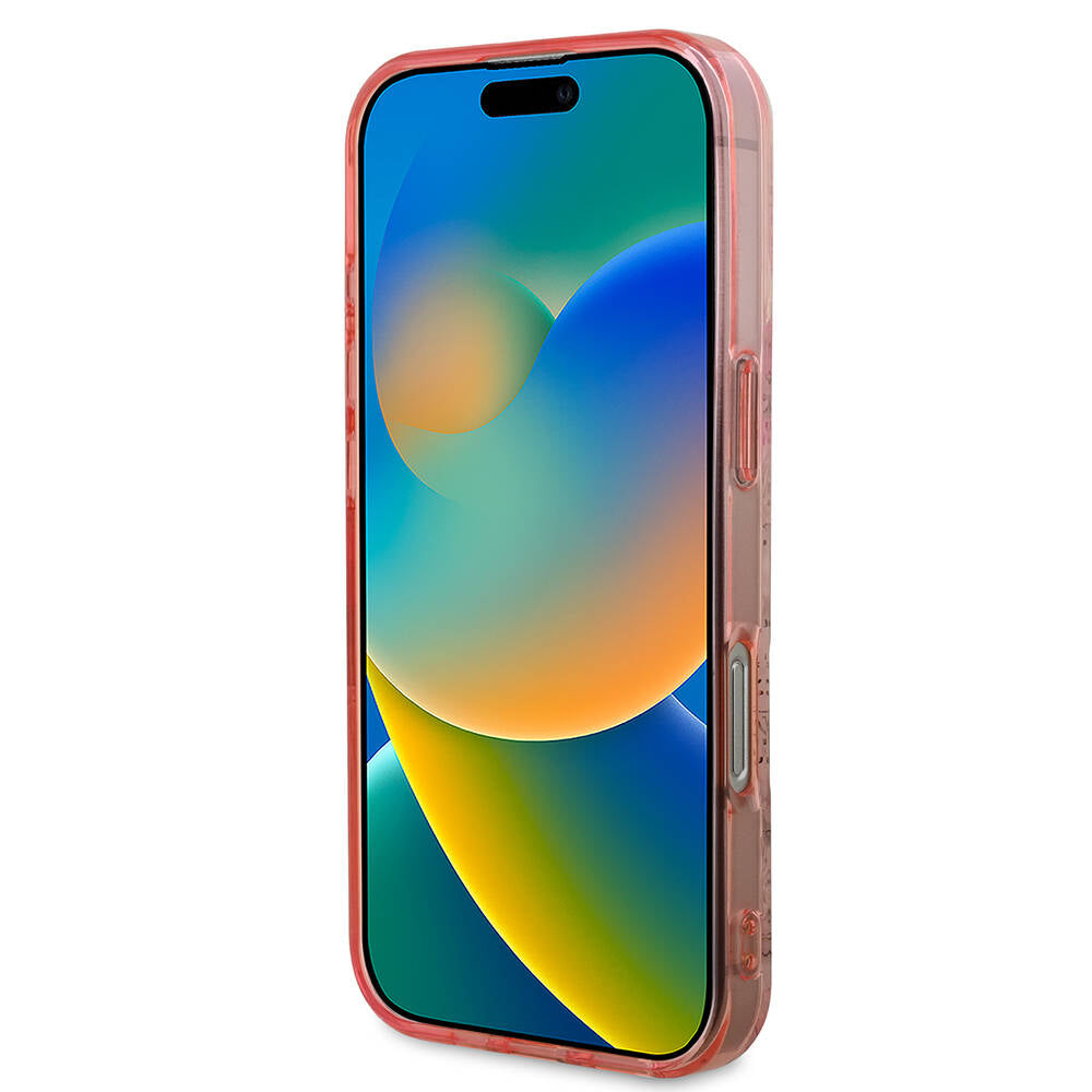 iPhone 16 Pro Kılıf Guess Orijinal Lisanslı M-safe Şarj Özellikli Flower Tonal Circle Kılıf