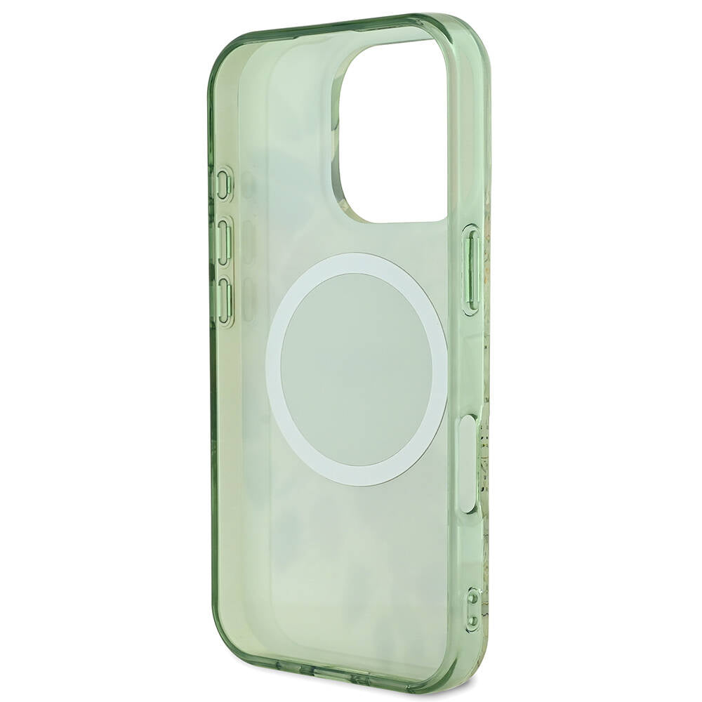 iPhone 16 Pro Kılıf Guess Orijinal Lisanslı M-safe Şarj Özellikli Flower Tonal Circle Kılıf