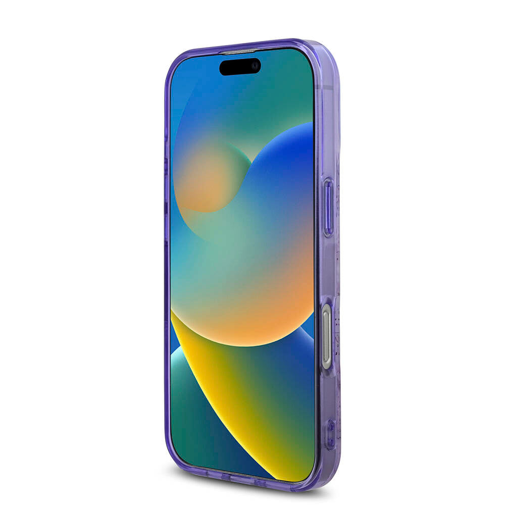 iPhone 16 Pro Kılıf Guess Orijinal Lisanslı M-safe Şarj Özellikli Flower Tonal Circle Kılıf