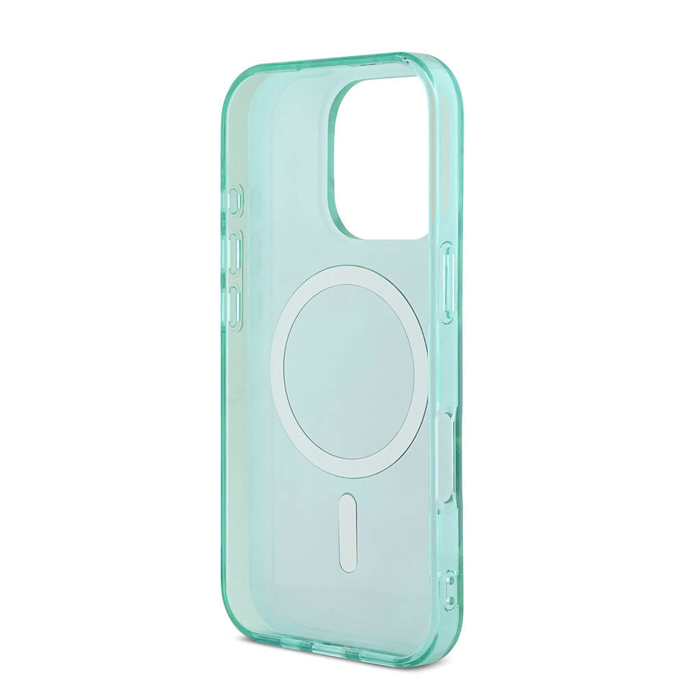 iPhone 16 Pro Kılıf Guess Orijinal Lisanslı M-safe Şarj Özellikli IML Baskılı Jungle Ring Kılıf